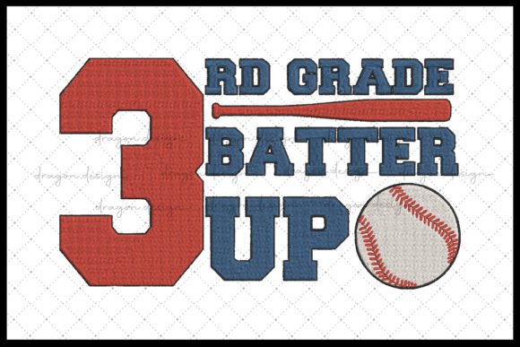 3rd Grade Batter Up Embroidery Design Review