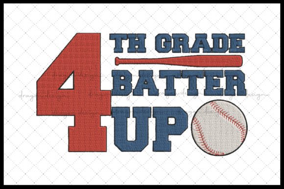 4th Grade Batter Up Embroidery Design Review