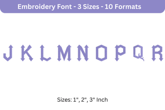 Arrowhead Lake Font Uppercase J to R