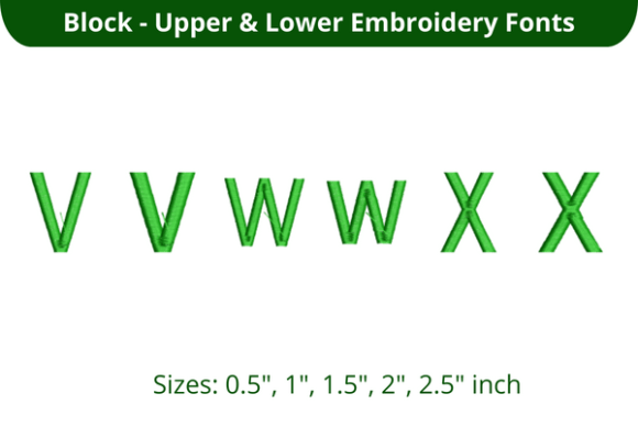 Block Font VWX Review for Holiday Embroidery
