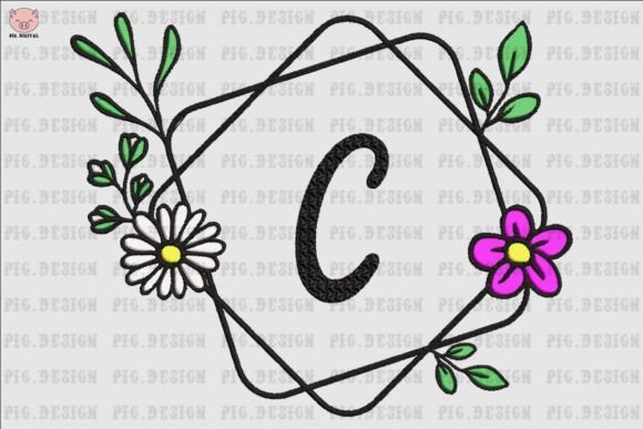 Flower Daisy Font C Embroidery Design Review