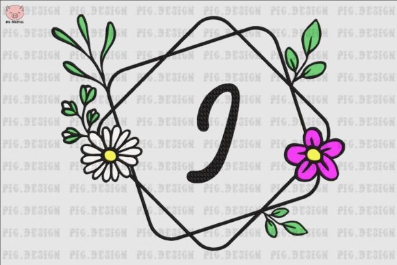 Flower Daisy Font J Embroidery Design Review