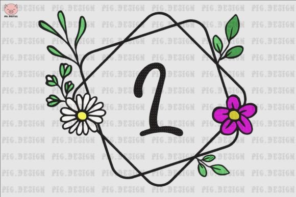 Flower Daisy Font L Embroidery Design Review