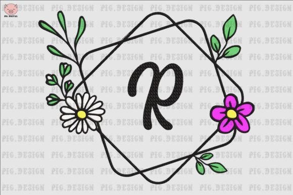 Flower Daisy Font R Embroidery Design Review