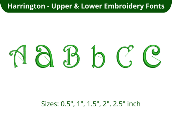 Harrington Font ABC: A Seasonal Embroidery Essential